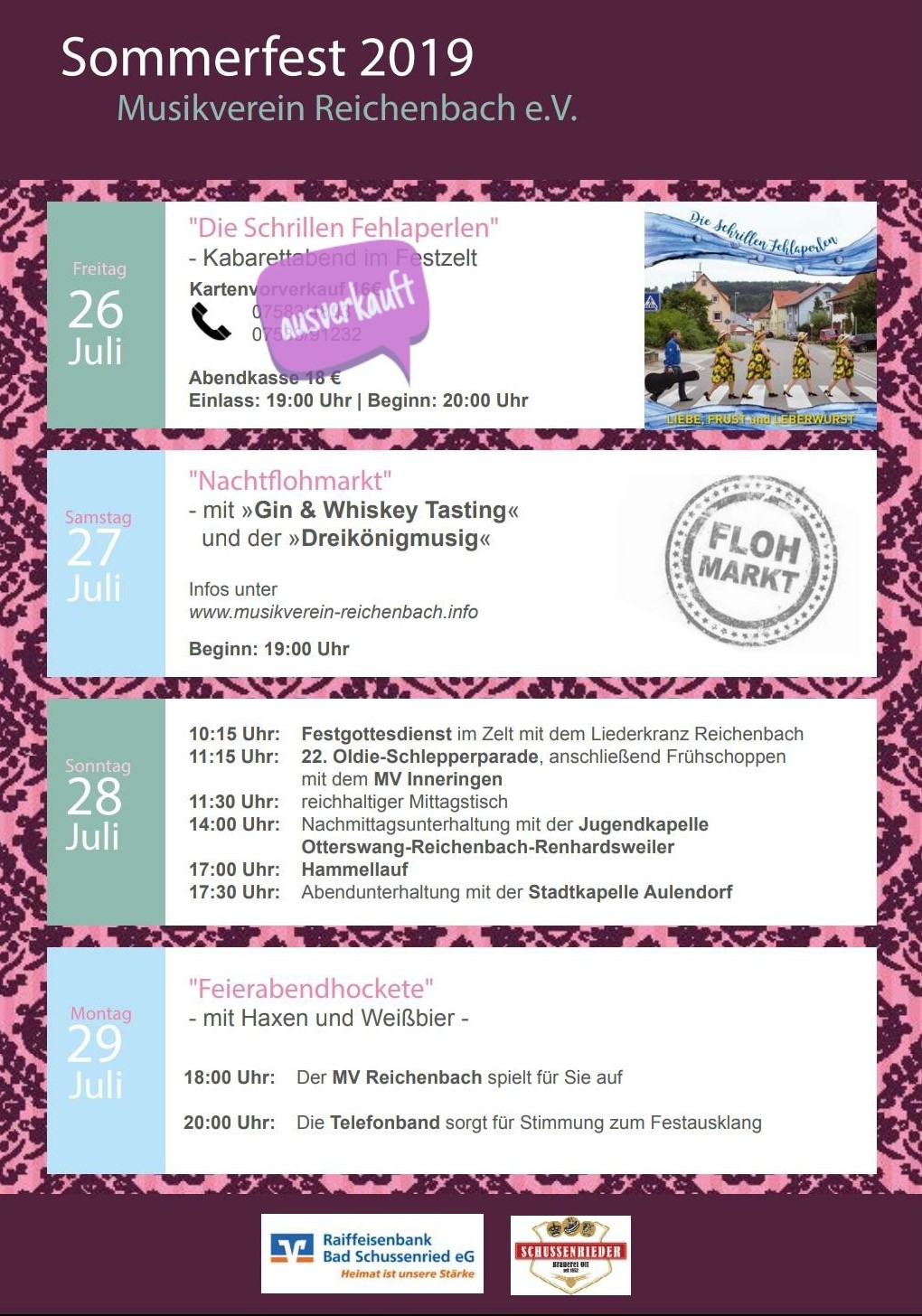 Plakat Sommerfest 2019