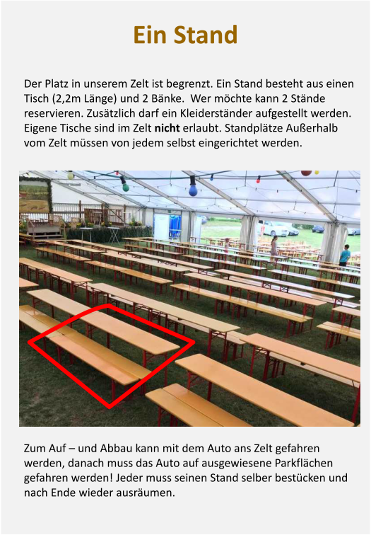 Standbeschreibung
