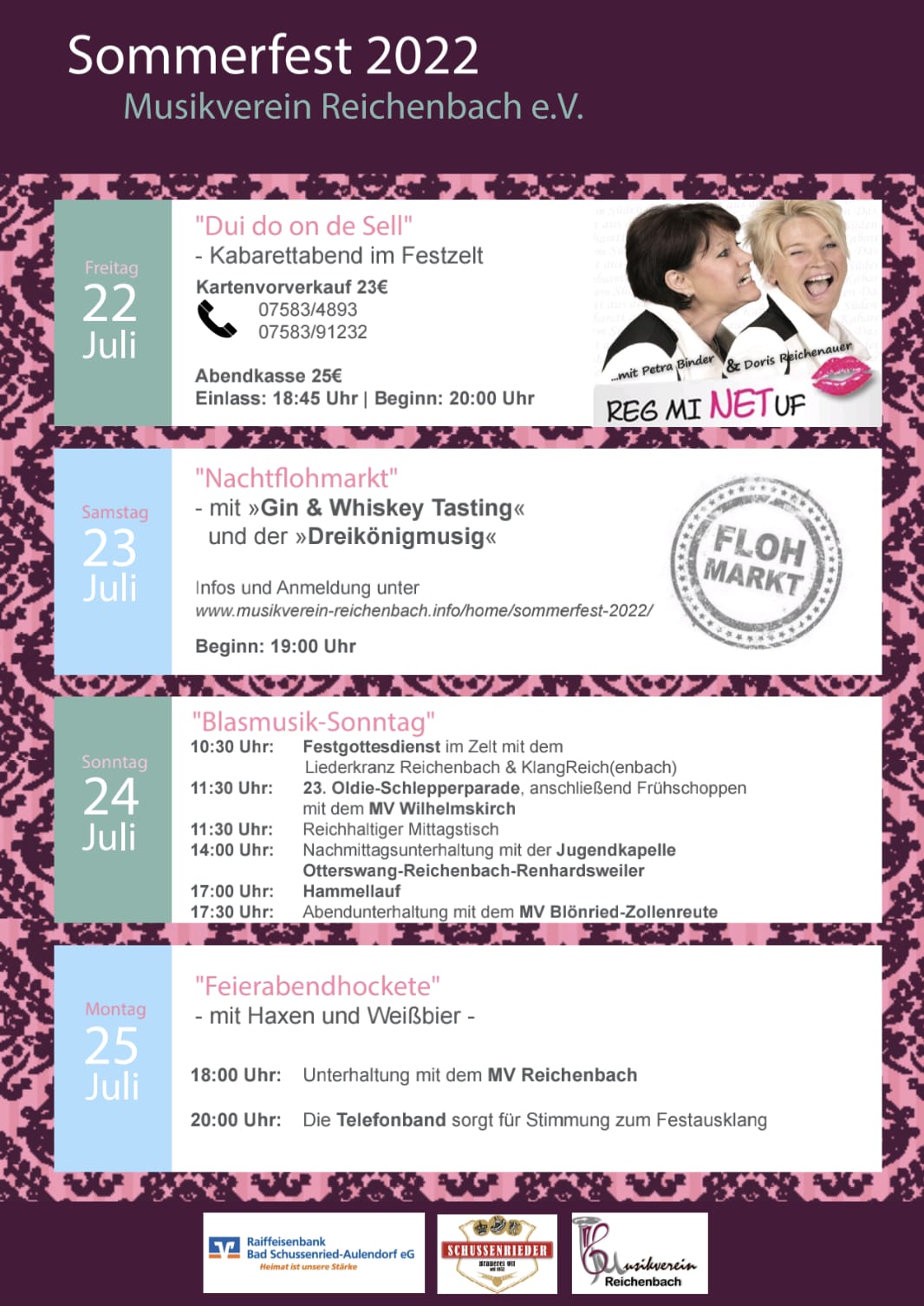 Programm Sommerfest 2022